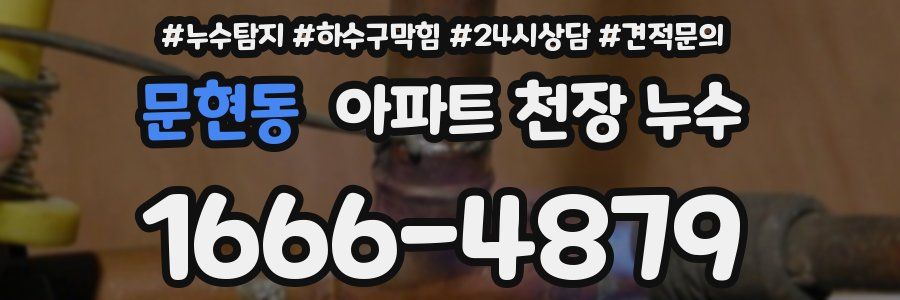 문현동 아파트 천장 누수