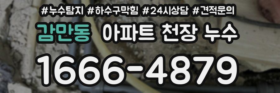 감만동 아파트 천장 누수