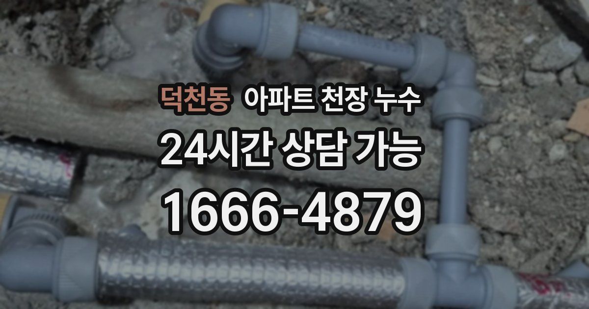 덕천동 아파트 천장 누수