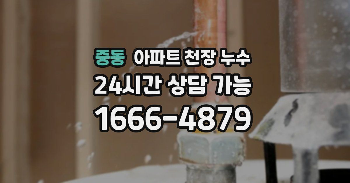 중동 아파트 천장 누수