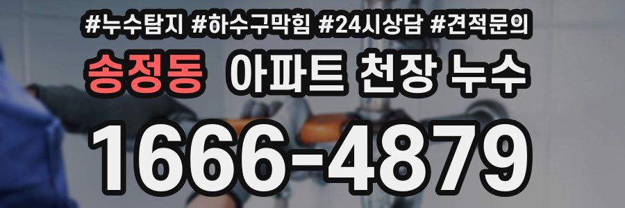 송정동 아파트 천장 누수