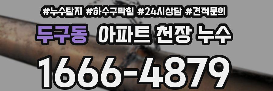 두구동 아파트 천장 누수