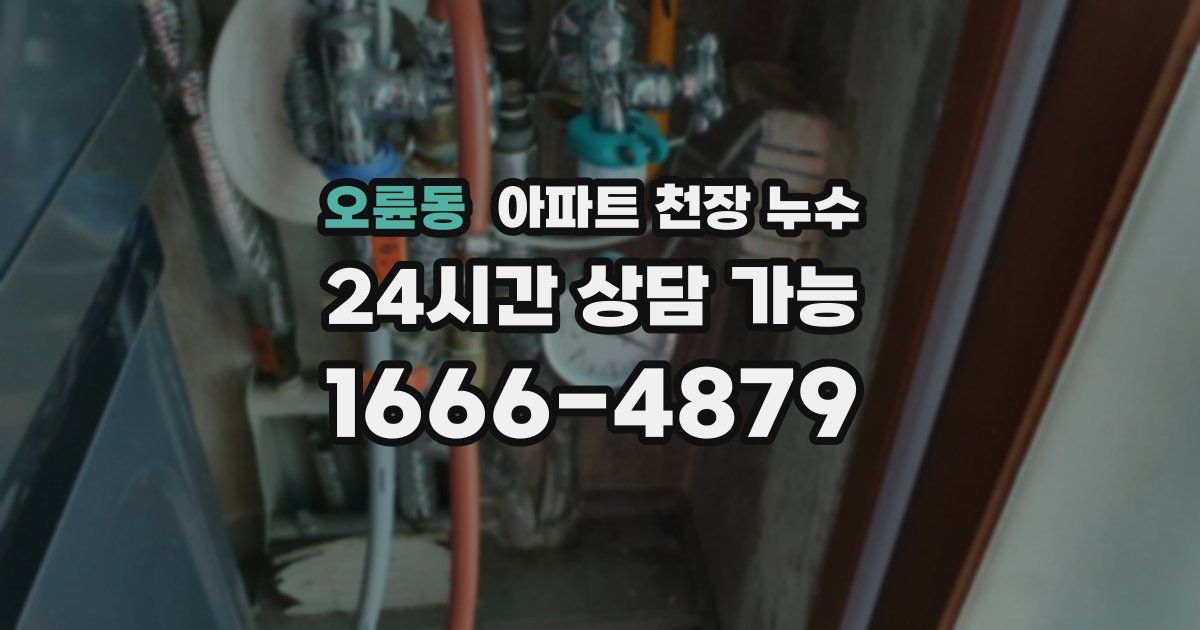 오륜동 아파트 천장 누수