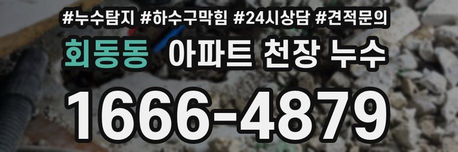 회동동 아파트 천장 누수
