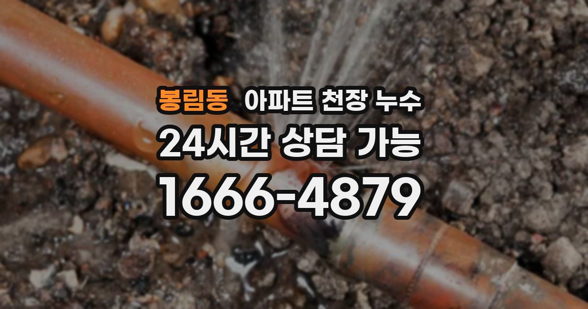봉림동 아파트 천장 누수