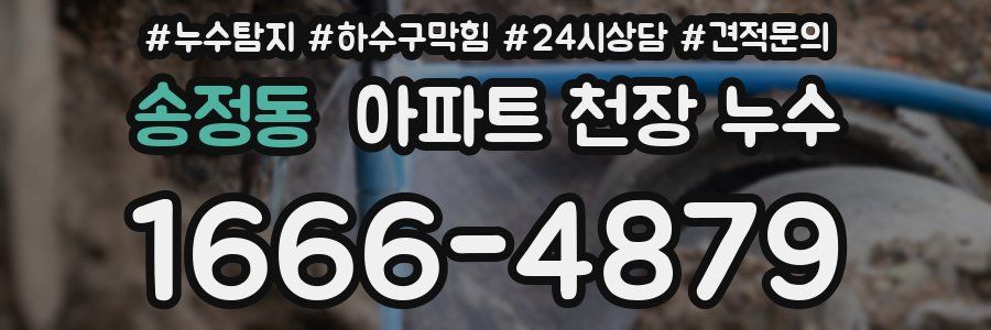 송정동 아파트 천장 누수