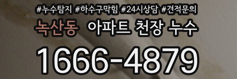 녹산동 아파트 천장 누수