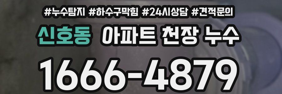 신호동 아파트 천장 누수