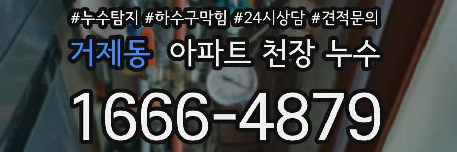 거제동 아파트 천장 누수