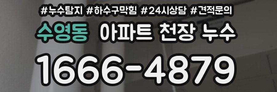 수영동 아파트 천장 누수