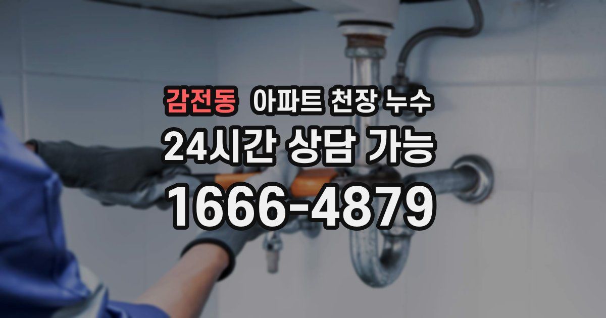 감전동 아파트 천장 누수