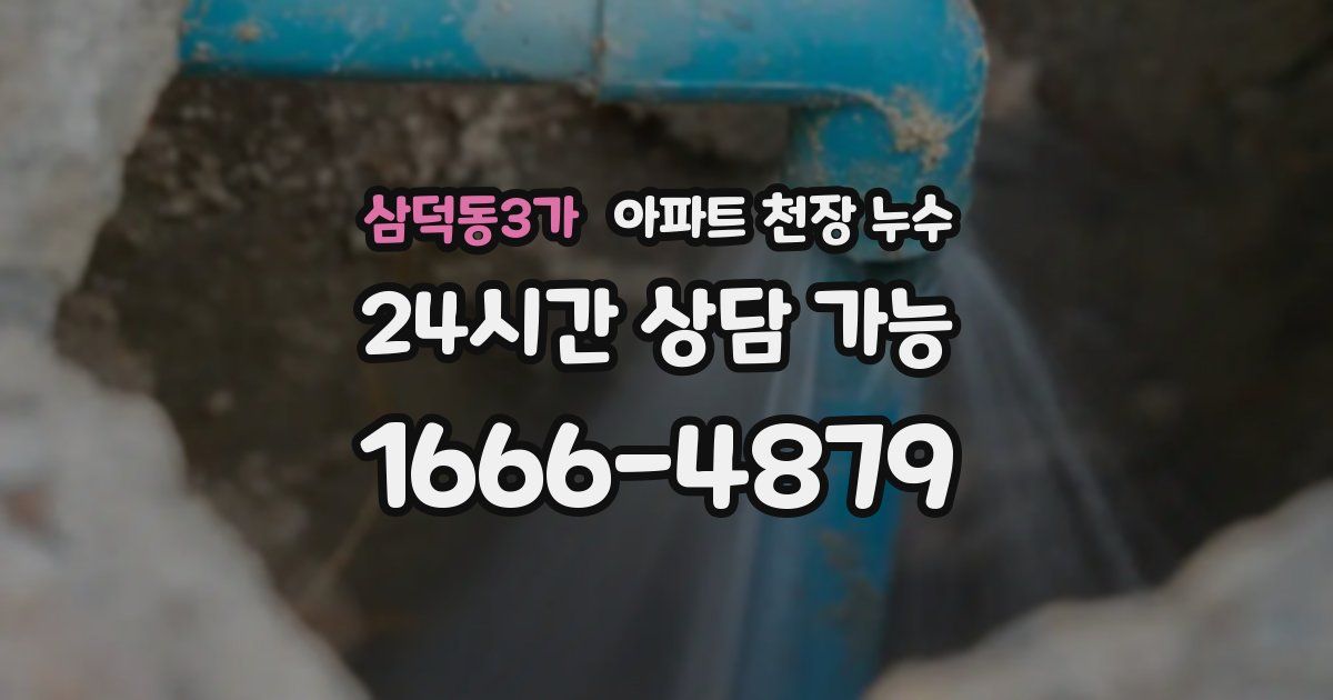 삼덕동3가 아파트 천장 누수