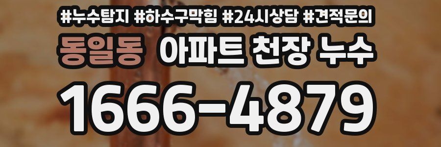 동일동 아파트 천장 누수