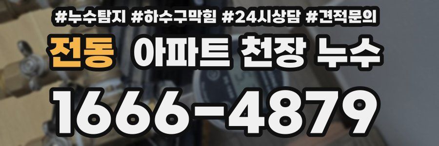 전동 아파트 천장 누수