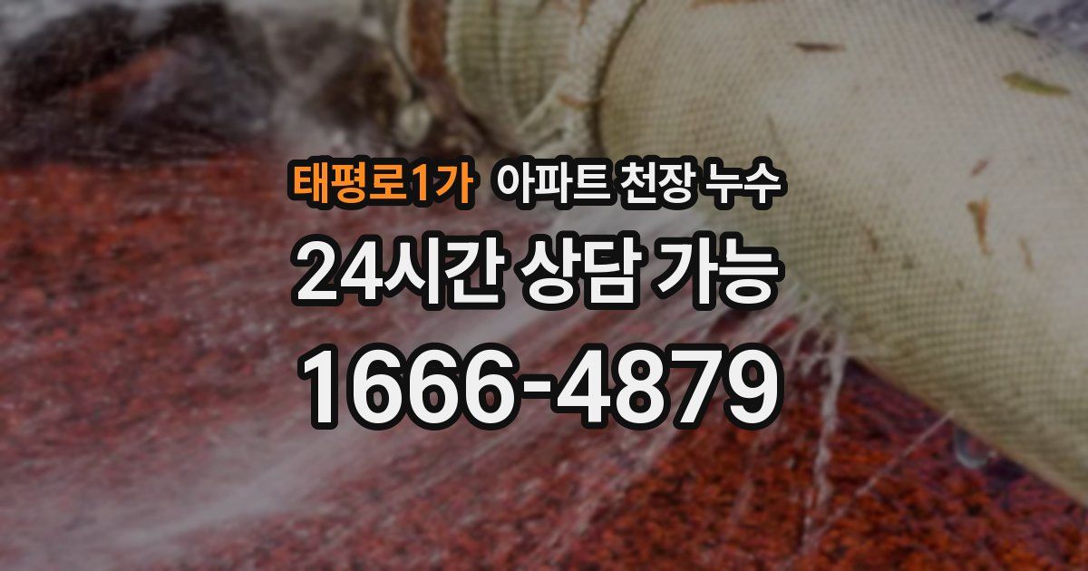 태평로1가 아파트 천장 누수