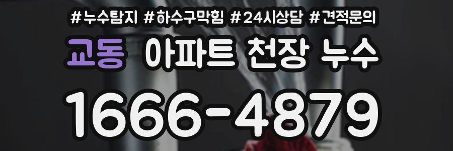 교동 아파트 천장 누수