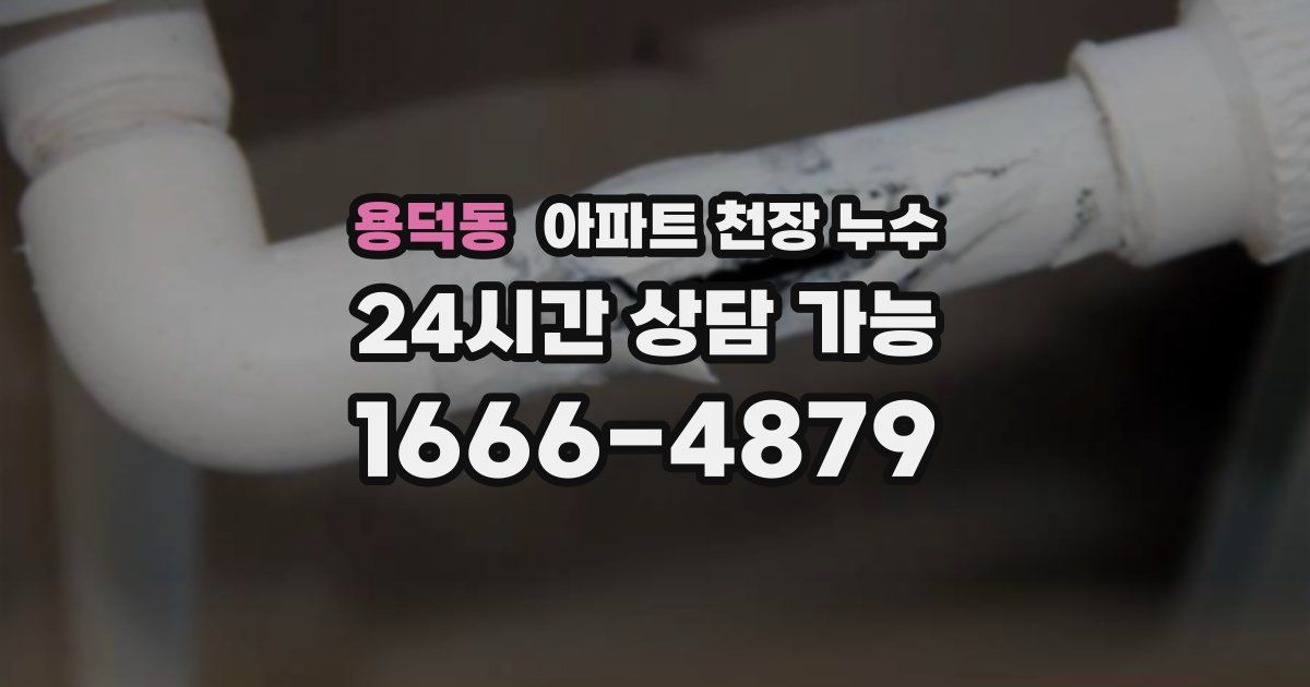 용덕동 아파트 천장 누수