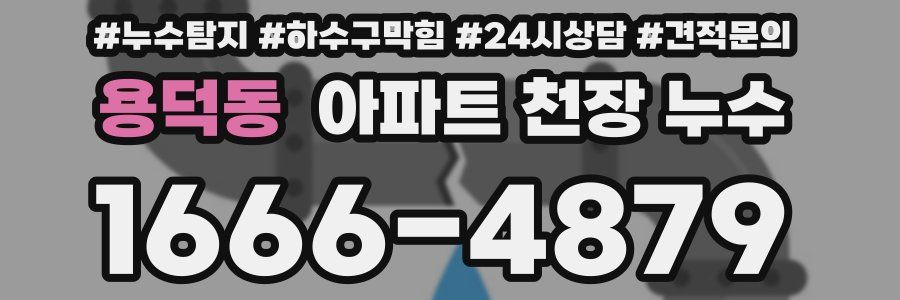 용덕동 아파트 천장 누수