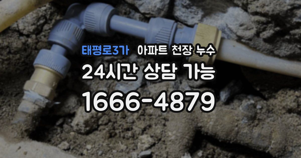 태평로3가 아파트 천장 누수