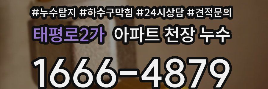 태평로2가 아파트 천장 누수