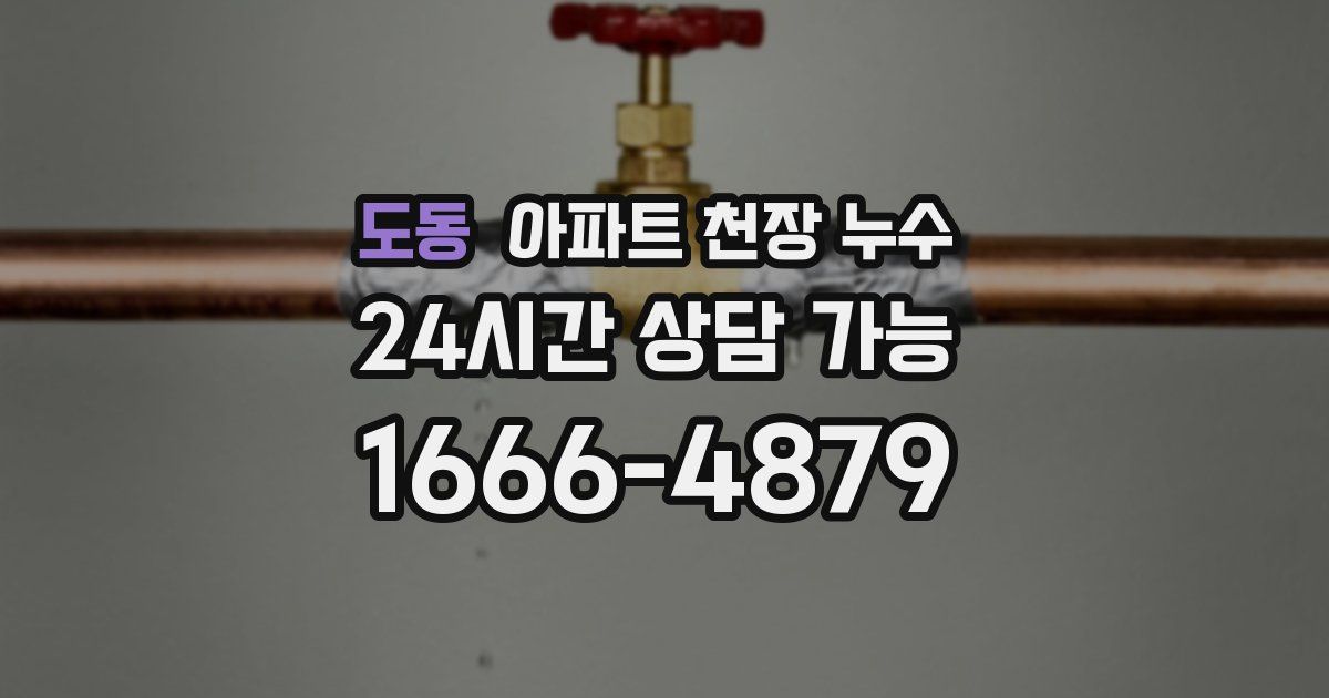 도동 아파트 천장 누수