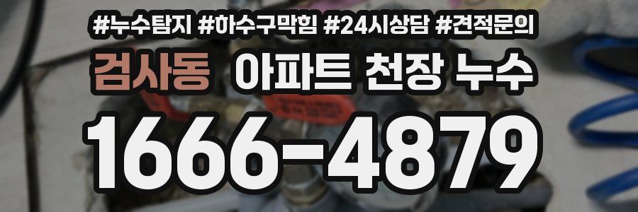 검사동 아파트 천장 누수