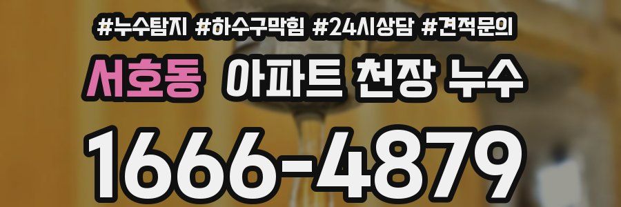 서호동 아파트 천장 누수