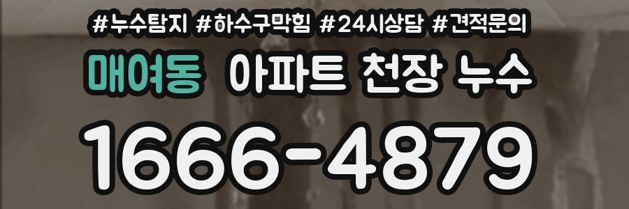 매여동 아파트 천장 누수