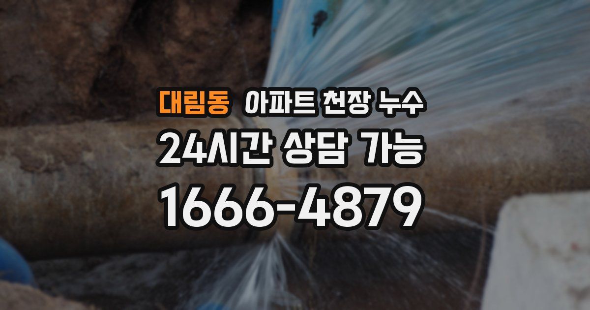 대림동 아파트 천장 누수