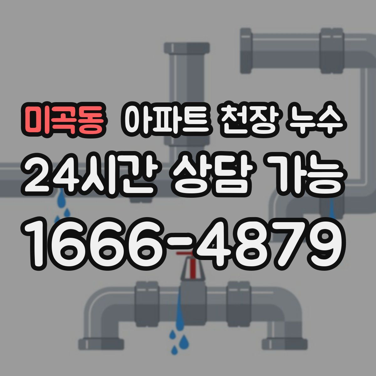 미곡동 아파트 천장 누수