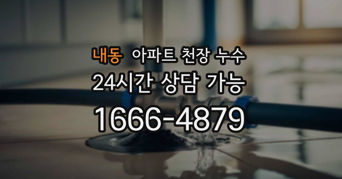 내동 아파트 천장 누수
