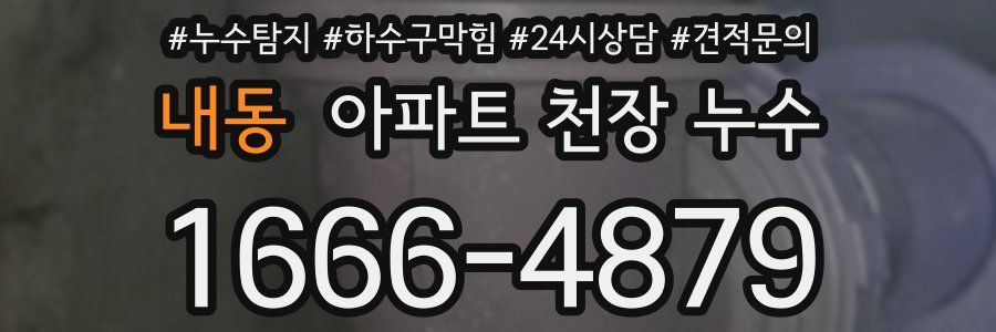 내동 아파트 천장 누수