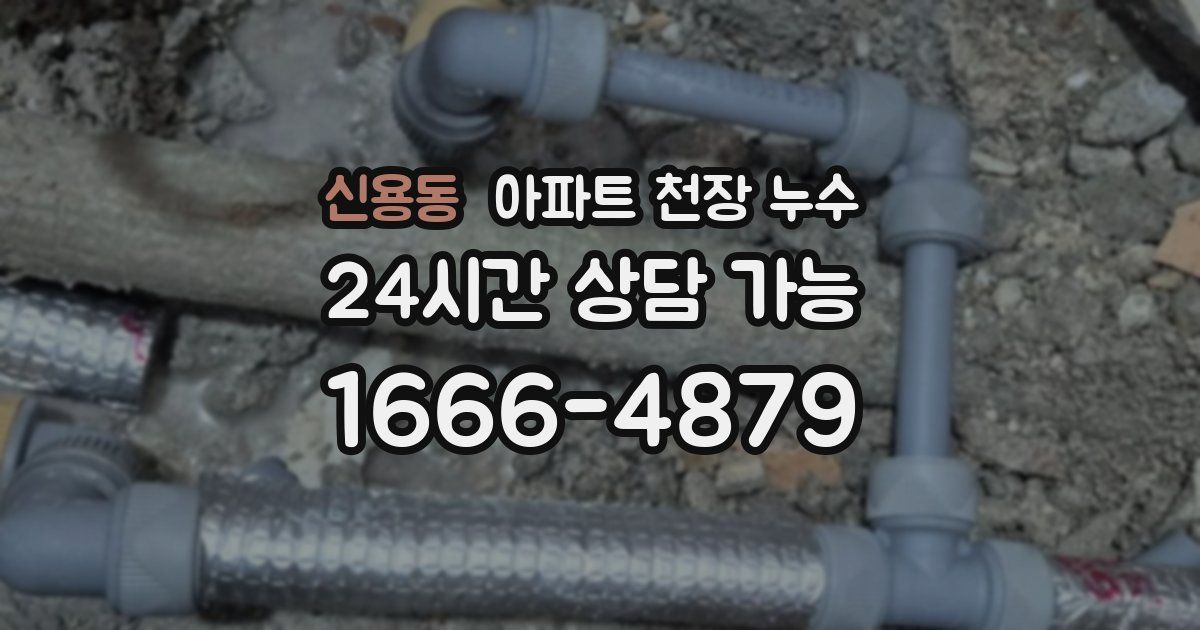 신용동 아파트 천장 누수