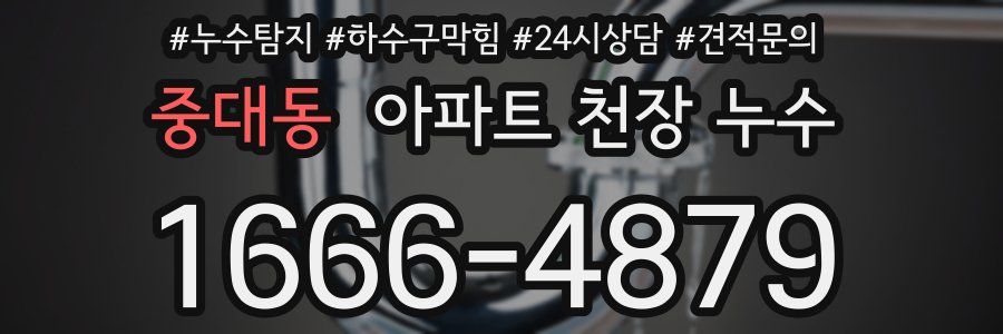 중대동 아파트 천장 누수