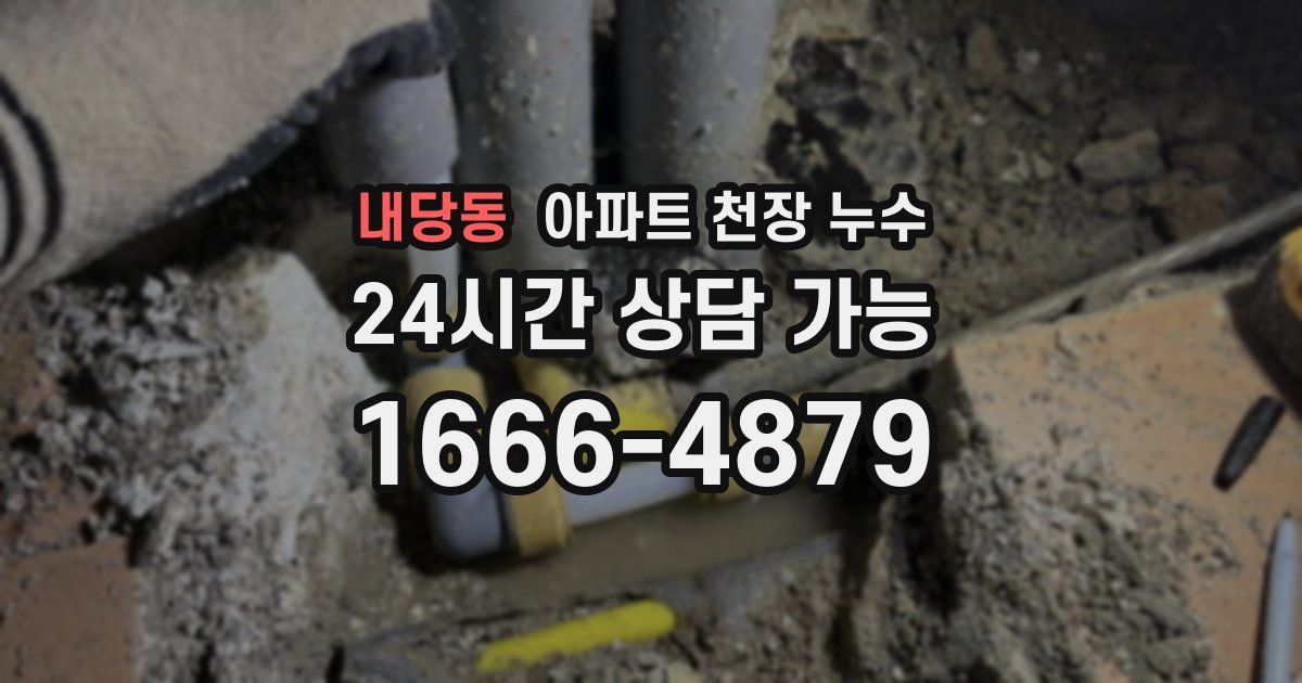 내당동 아파트 천장 누수