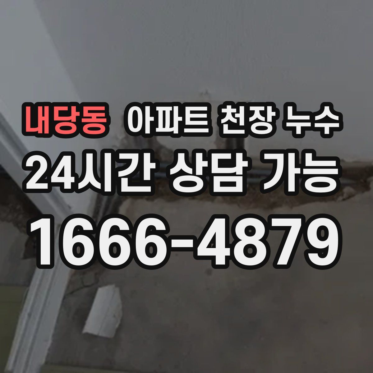 내당동 아파트 천장 누수