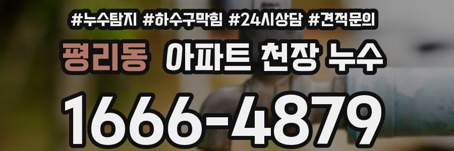 평리동 아파트 천장 누수