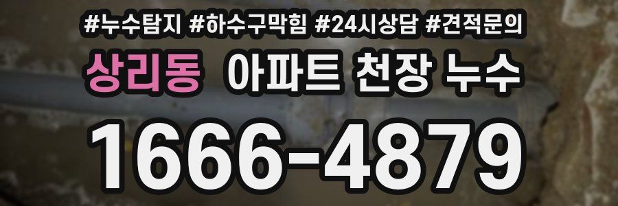 상리동 아파트 천장 누수