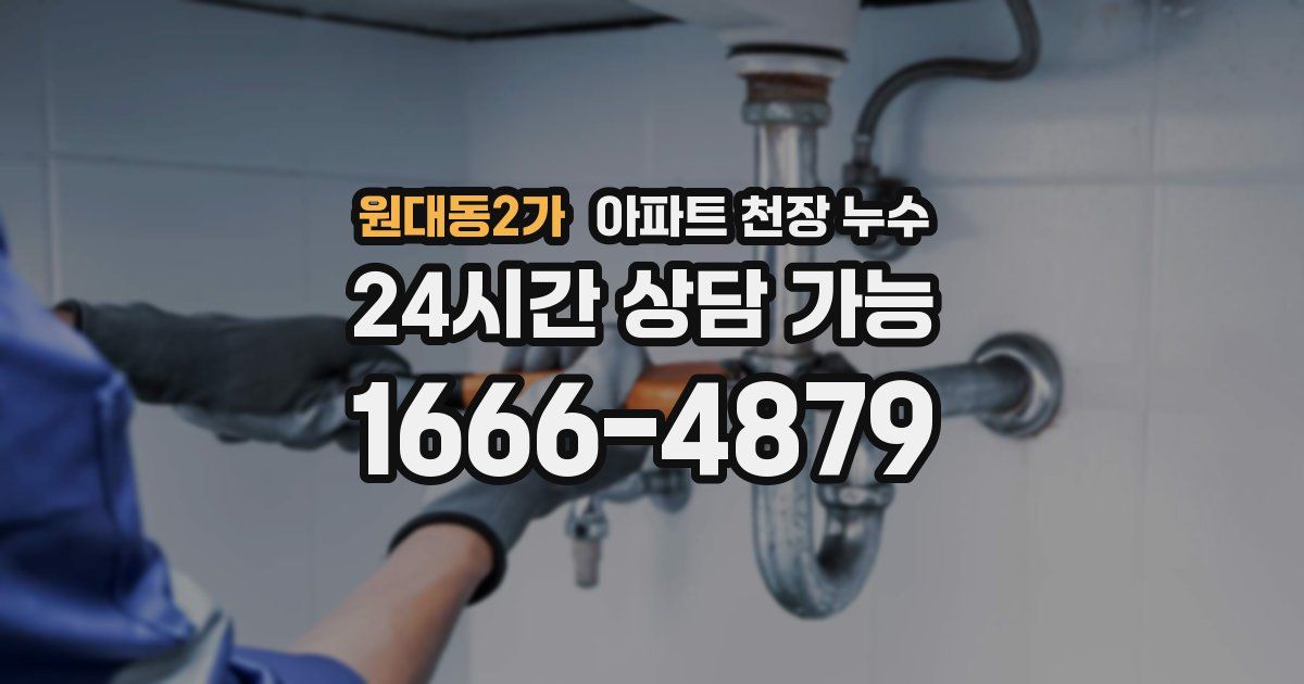원대동2가 아파트 천장 누수