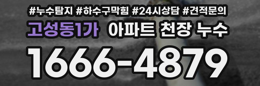 고성동1가 아파트 천장 누수