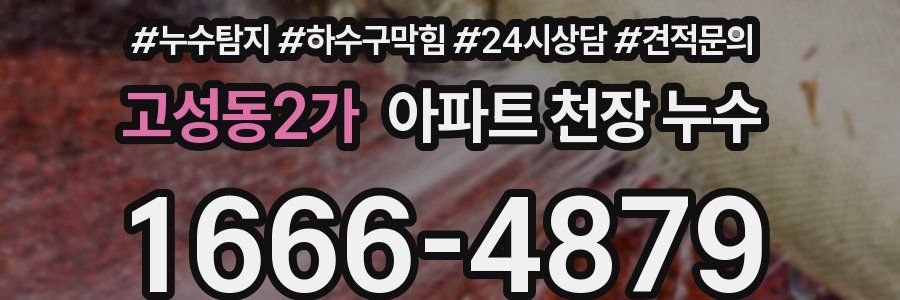 고성동2가 아파트 천장 누수
