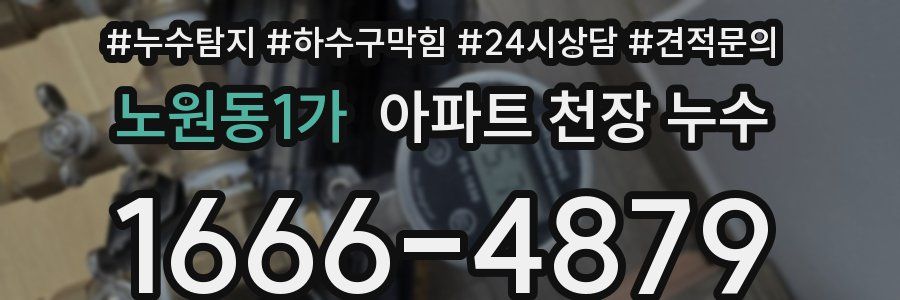 노원동1가 아파트 천장 누수