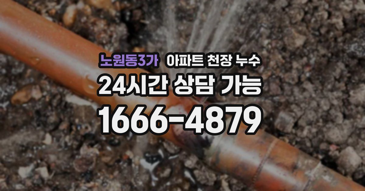 노원동3가 아파트 천장 누수