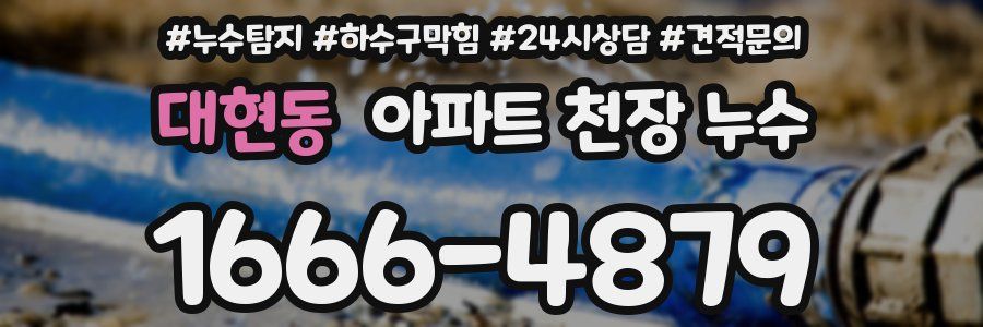 대현동 아파트 천장 누수