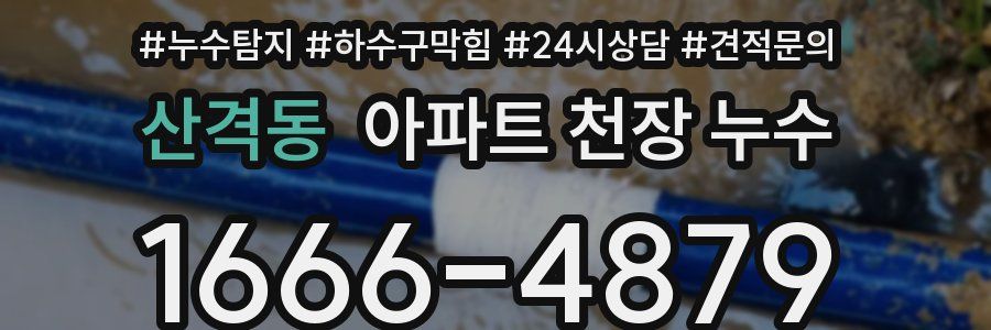 산격동 아파트 천장 누수