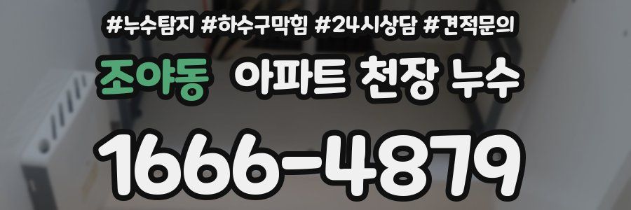 조야동 아파트 천장 누수