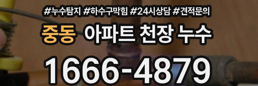 중동 아파트 천장 누수