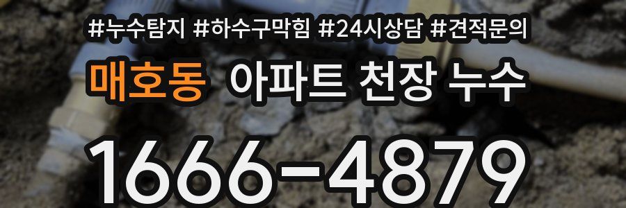 매호동 아파트 천장 누수