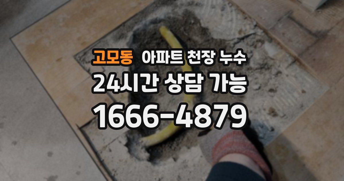 고모동 아파트 천장 누수