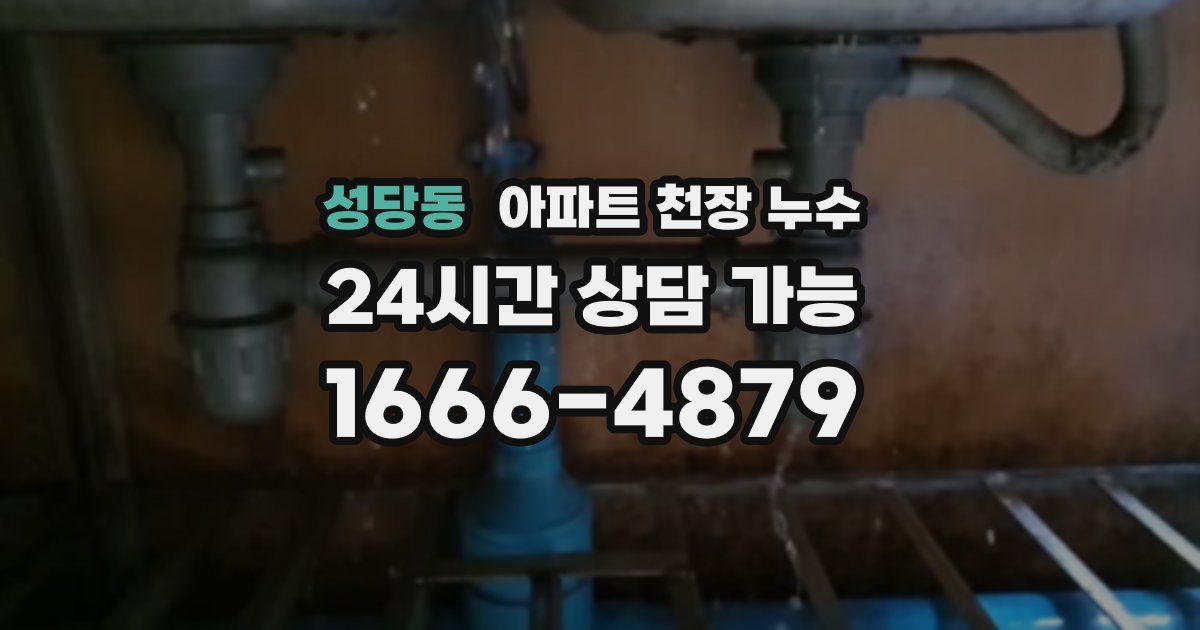성당동 아파트 천장 누수